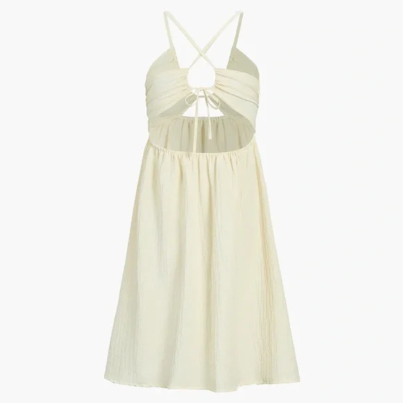 Backless Criss Cross Split Midi Dress - Picture 4 of 4